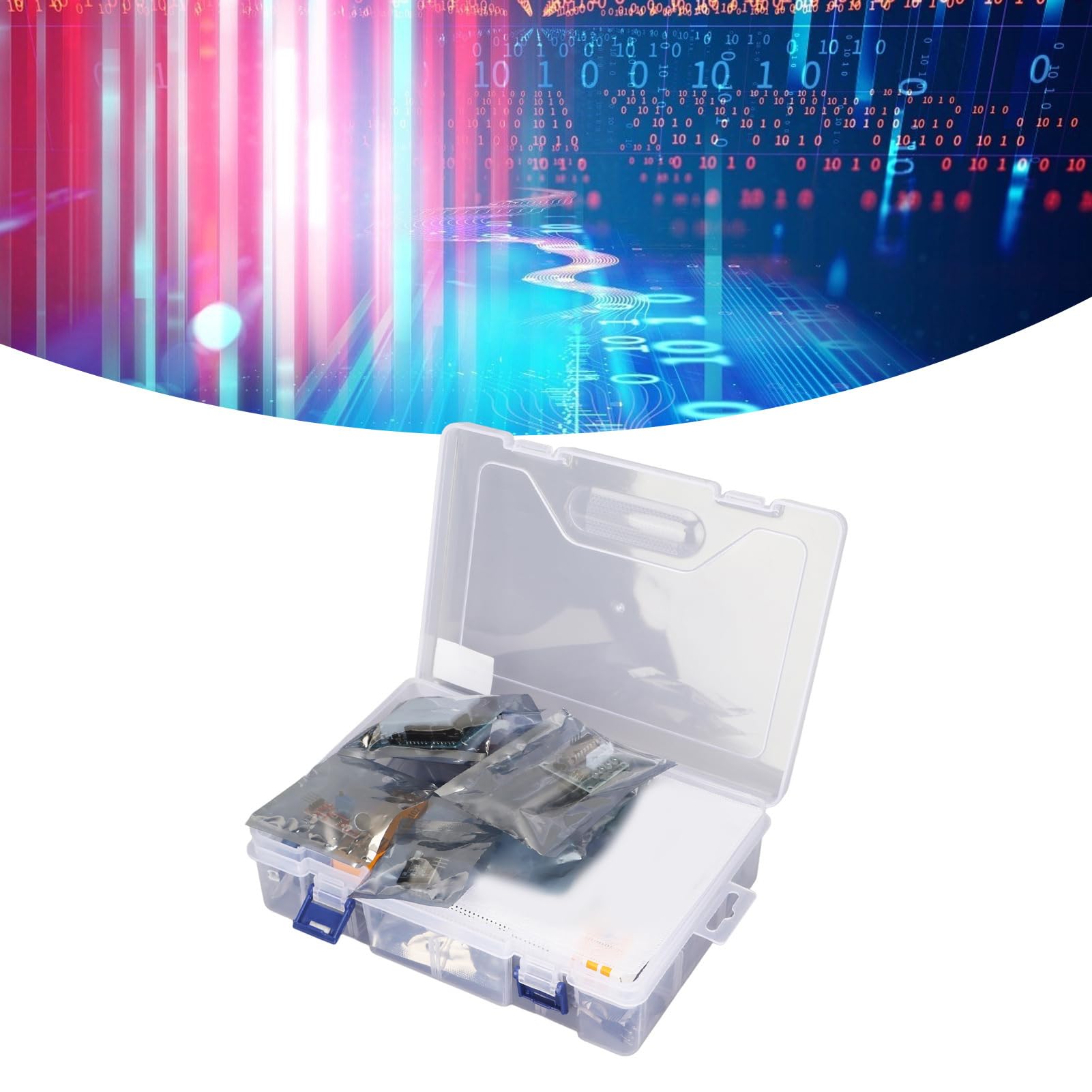 Starter Kit R3 Set Didattico Completo di Componenti Elettronici Fai-da-te Tutorial su CD per Principianti e Professionisti