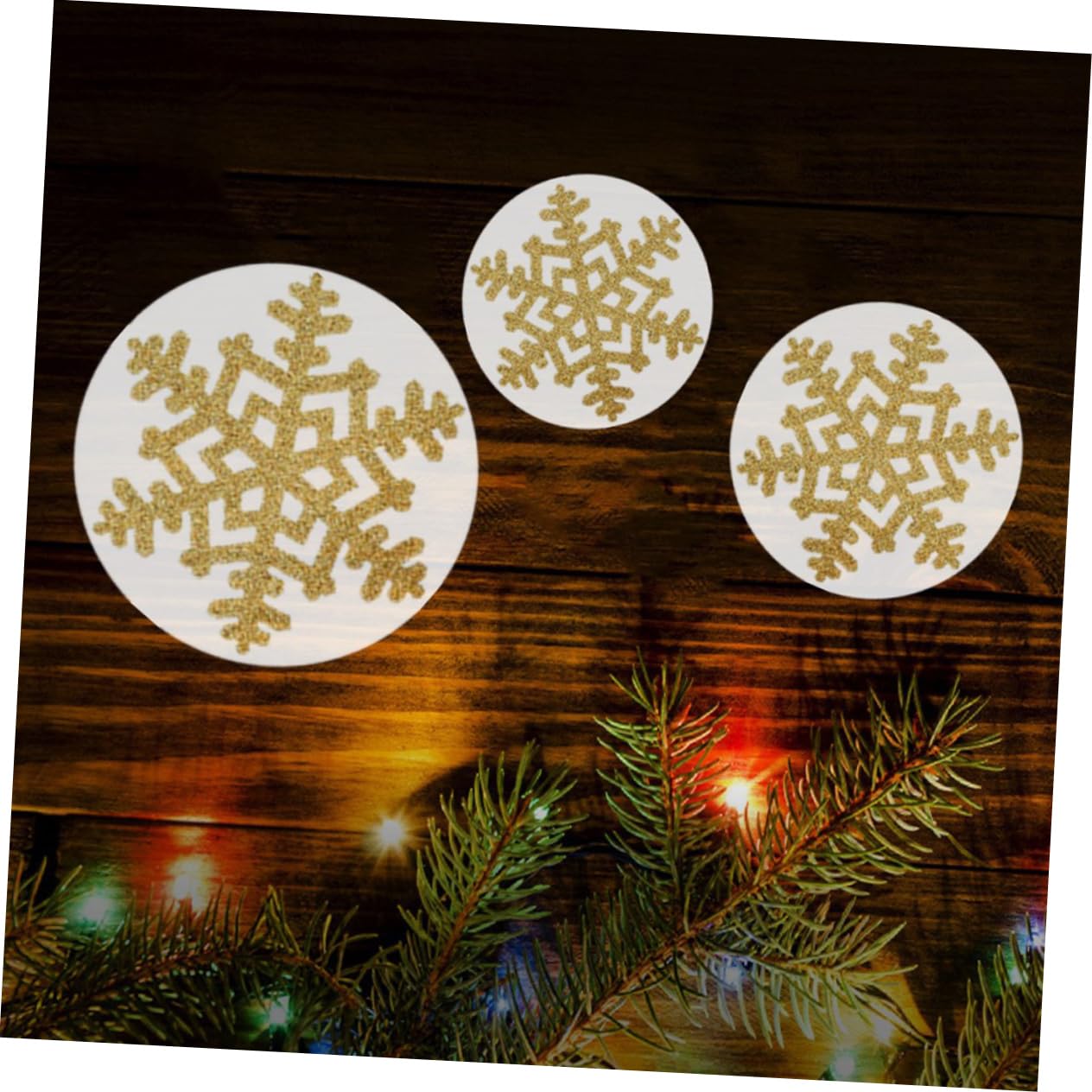 STOBAZA 36stücke Weihnachtsdeko Schneeflocken Aufkleber Kreative Selbstklebende Und Bodenaufkleber Glitzernde Weihnachtsdekoration Für Party Winterfest Abnehmbar Vielseitig Einsetzbar