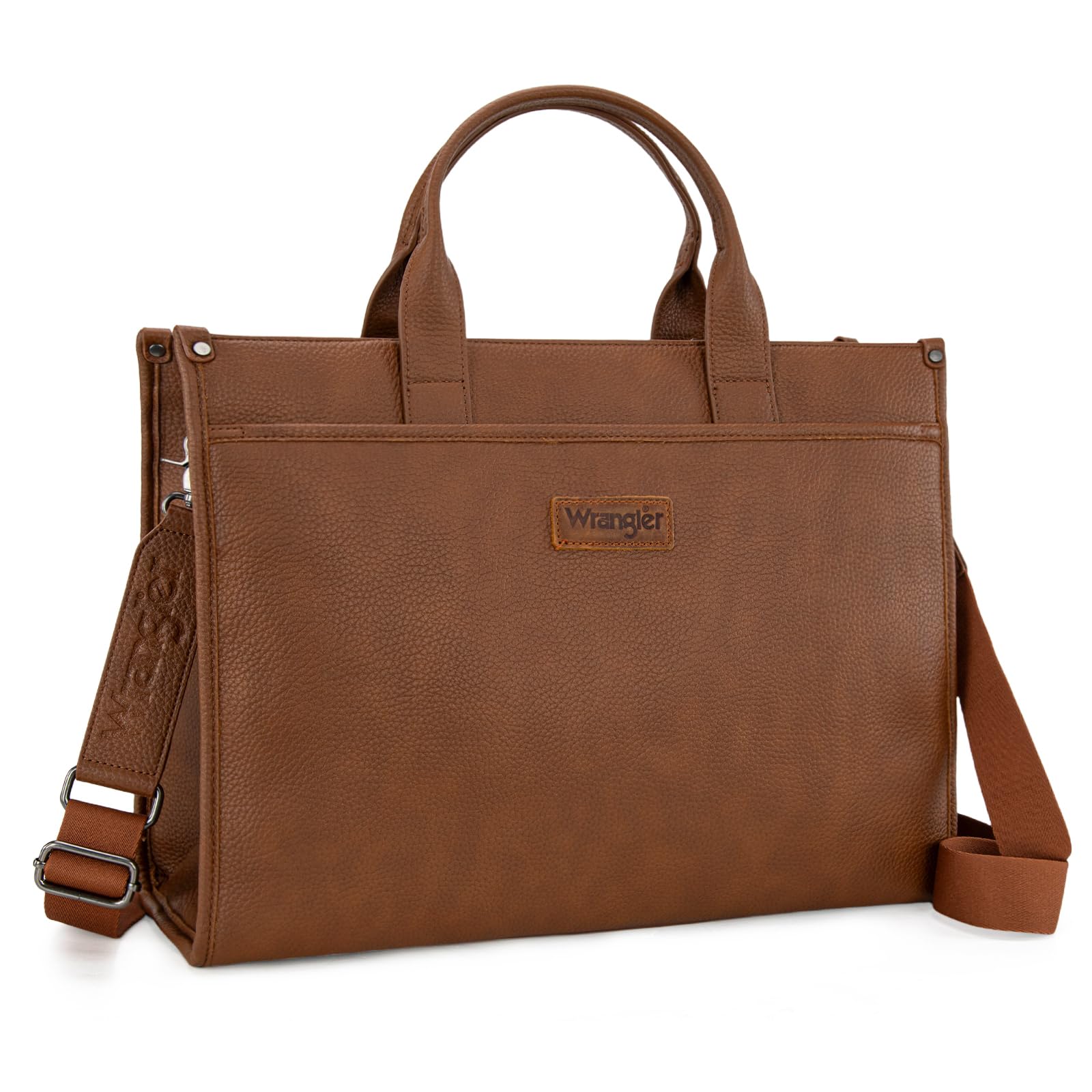 Wrangler Laptop Bag for Women 15 6 Inch Vintage Work Tote Bag for Business Briefcase Handbag with Adjustable