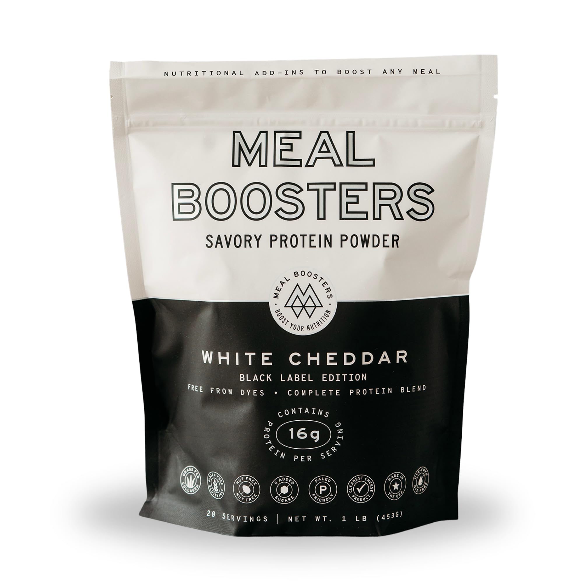 White Cheddar Savory Protein Powder, White Cheddar Flavor Grass-Fed Collagen Peptide Whey Protein Mix, Muscle Recovery, Gut Health, Complete Protein Supplement