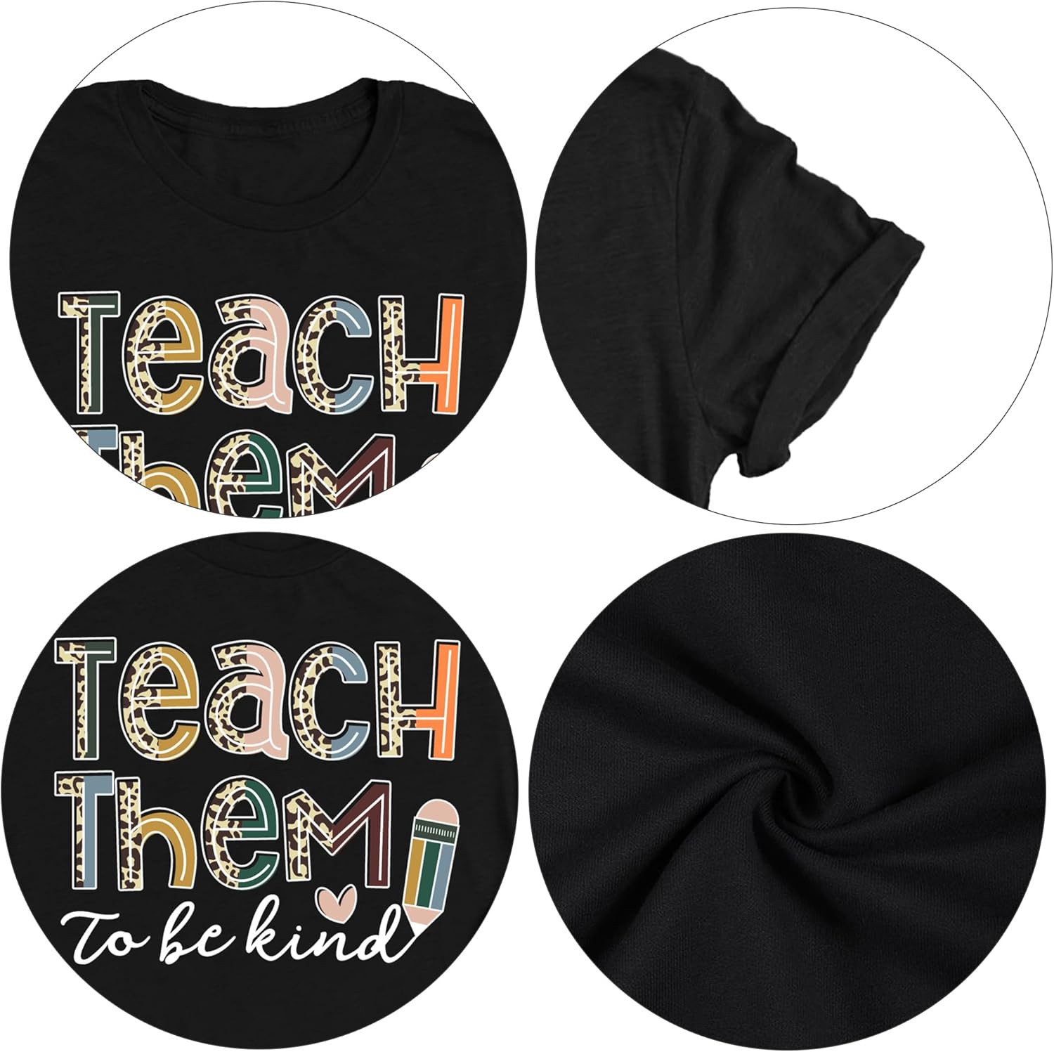 Teacher Shirts for Women Teach Teaching Tshirt Teacher Life Tee Tops - Image 6