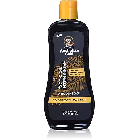 Australian Gold Dark Tanning Exotic Oil, 8 Ounce, Carrot Extract Formula