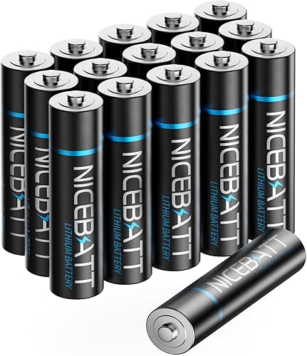 Lithium Batteries AAA, 1200mAh High Capacity, 1.5V Triple A Battery for High-Tech Devices - 16 Count