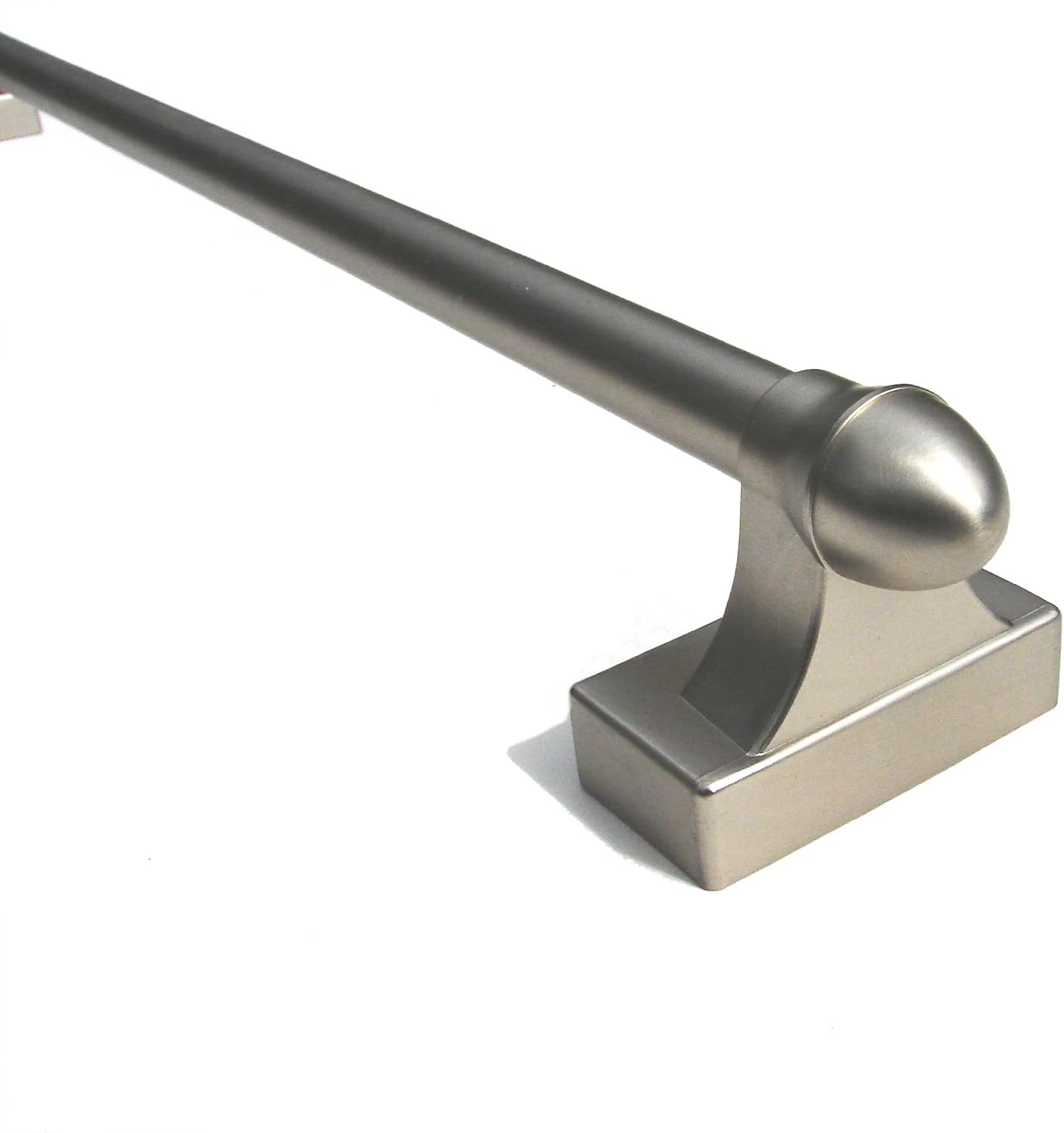 Magne Rod 00105 Magnetic Cafe Rod, Nickel, extends from 17in to 30in