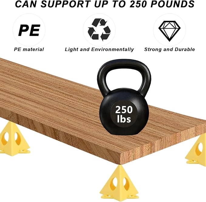 RUGLAMZHIP 40 piezas de Pirámides para Pintores, Soportes Piramidales para Pintores. | Soportes y Mini Trípodes para Puertas, Puertas de Gabinete, Carpas de Pintura, Herramientas para Carpintería, Accesorios para Vertido de Gabinete miniatura 3