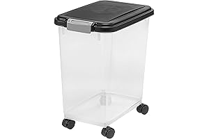 IRIS USA Airtight Plastic Dog Food Container