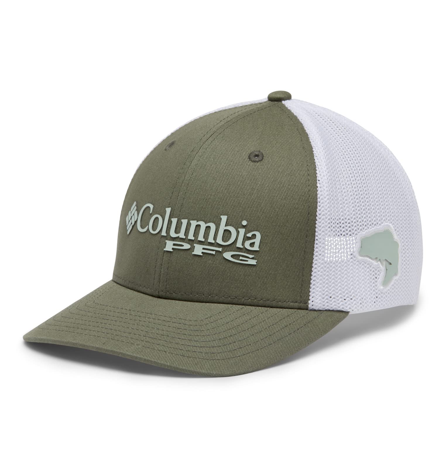 Columbia Unisex-Adult PFG Logo Mesh Ball Cap - High, Cypress, Cool Green, Bass, S/M โ image 1