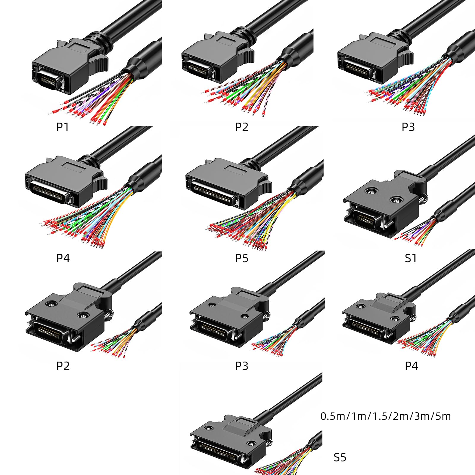 Kabel połączeniowy SCSI z zaciskami Cn14P Cn20P Cn26P Cn36P Cn50P, złączami do sterowników i skanerów