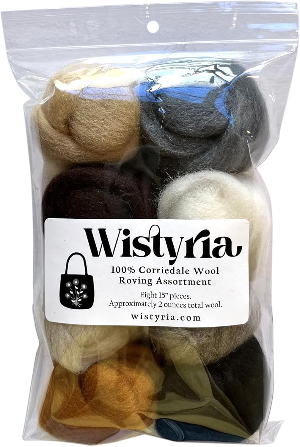 12 Wool Roving 8-Pack: Furry Friends (2oz)