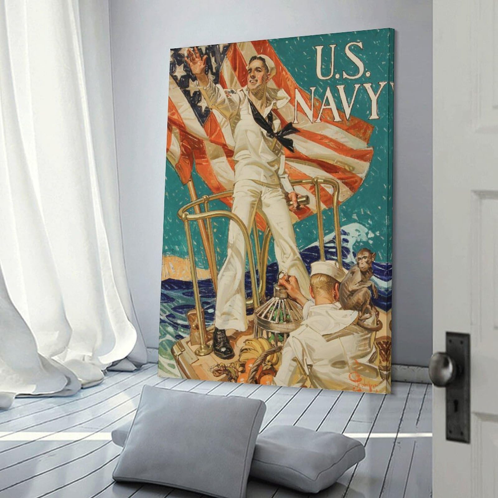 Amazon.co.jp: Norman Rockwell アメリカ海軍のためにあなたを歓迎する