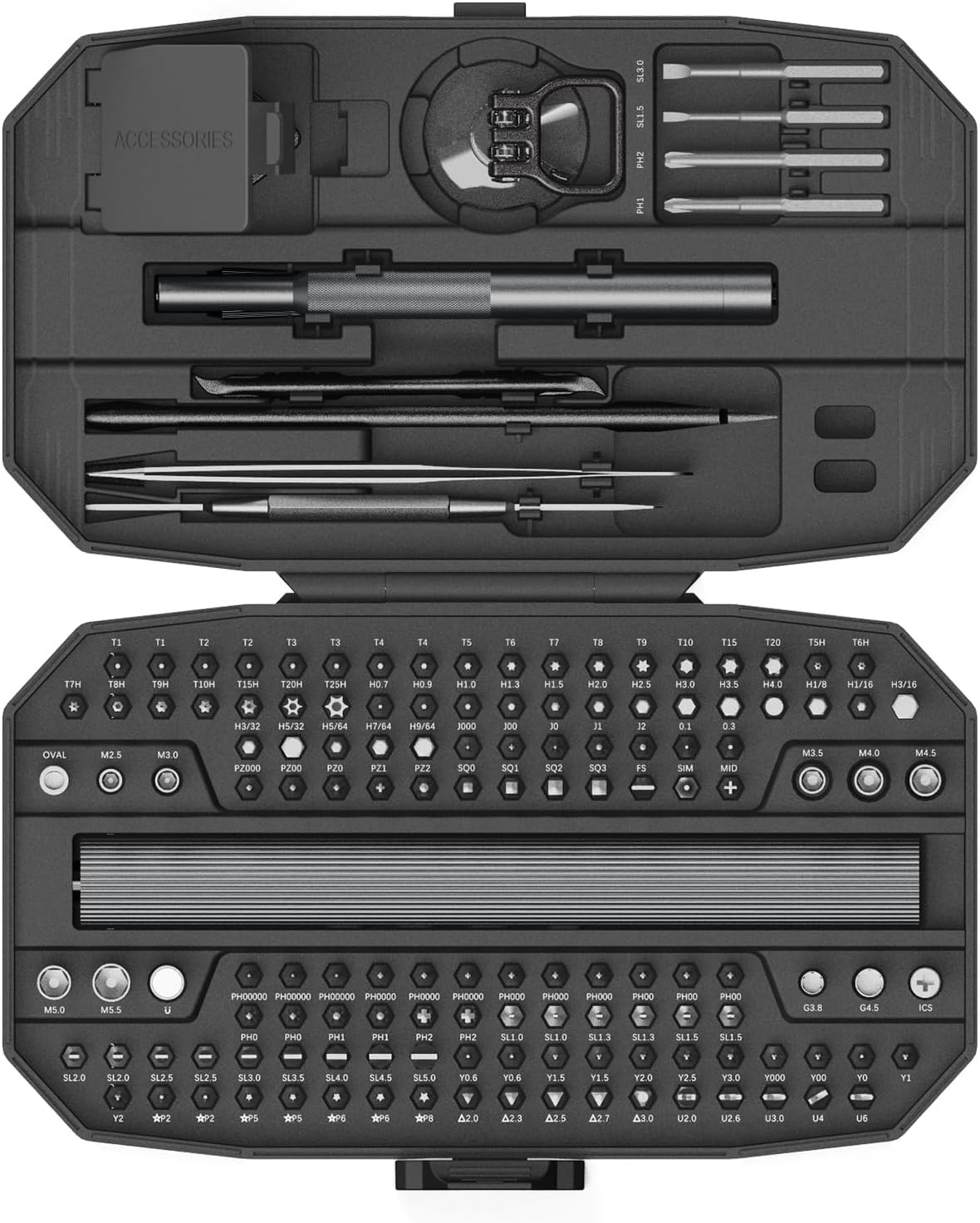 Precision Electric Screwdriver Set,160-in-1 Mini Electric Screwdriver,650mAh Rechargeable Screwdrivers,S2 Magnetic Bit,3 Torque Settings,Repair Tool Kit for Computer Phone Laptop Camera Watch Glasses
