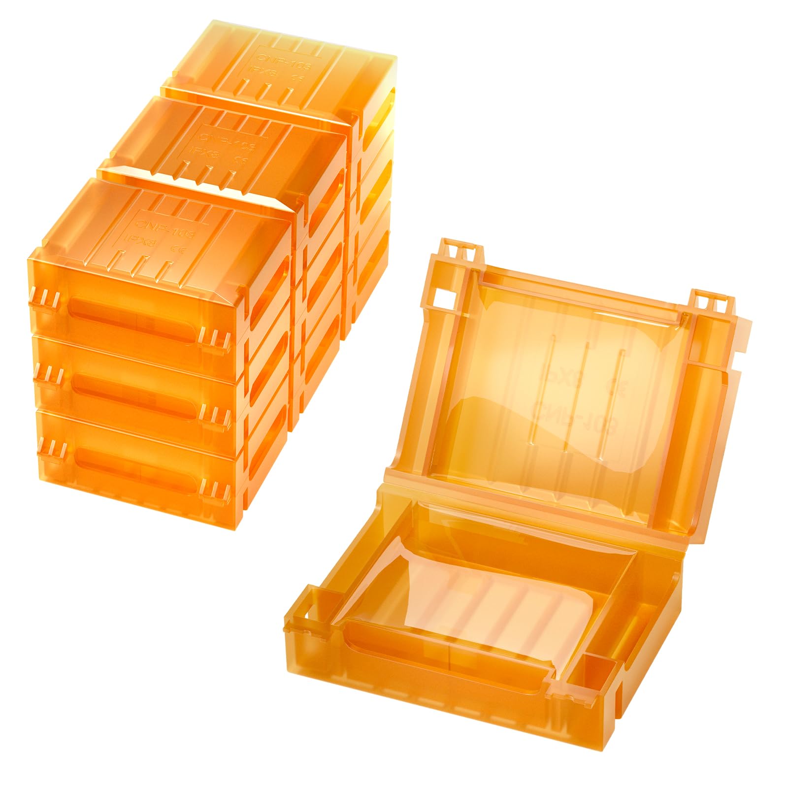 10Pcs Waterproof Gel Boxes, Insulated Quick Connect Terminals Gel-Filled Waterproof Box, IPX8, for Lever Wire Connectors, Compatible with Various Compact Quick Splice Connectors, CNP-103, CE