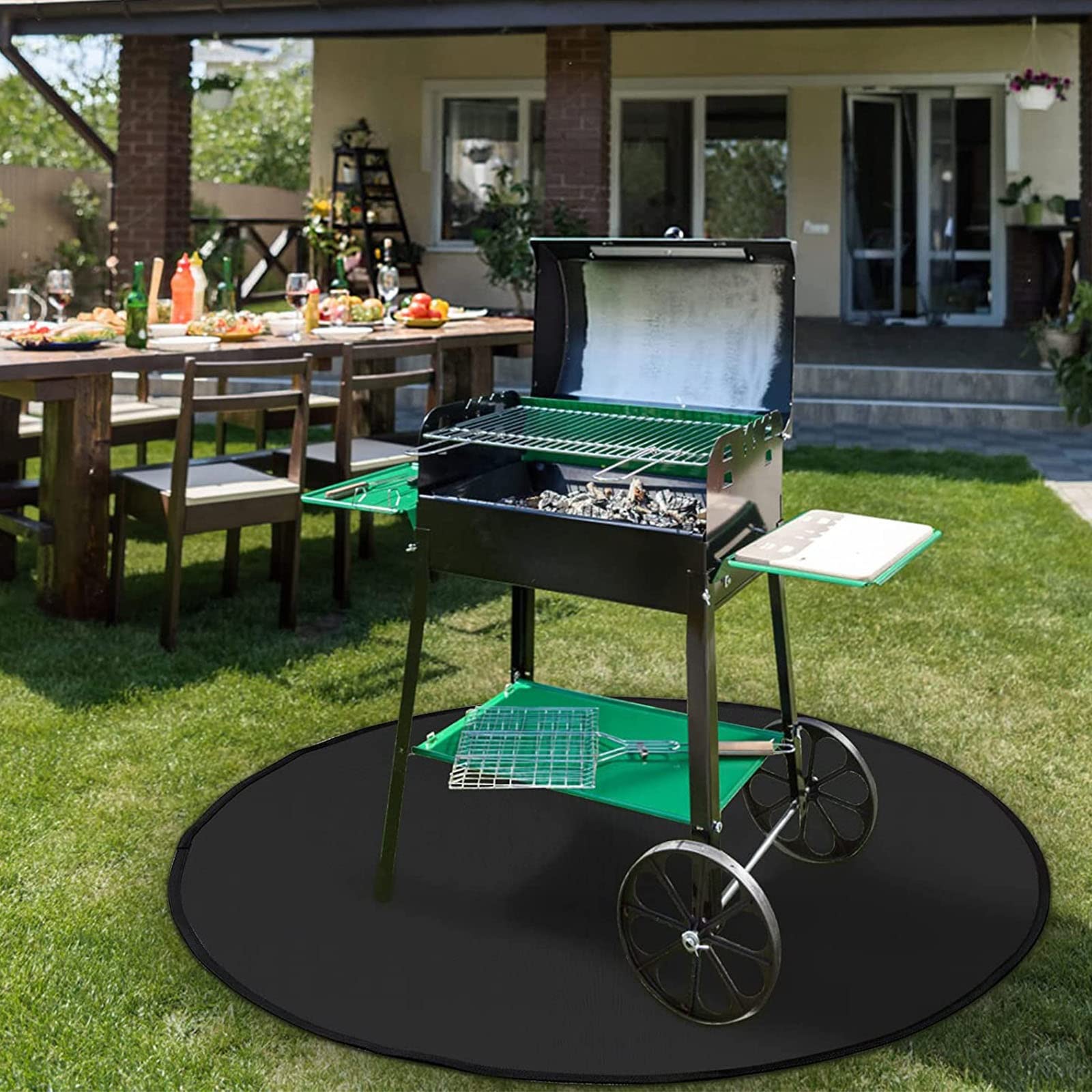 Camping Fire Pit Fire Pit Mat Fireproof Mat Chimineas For Deck ...