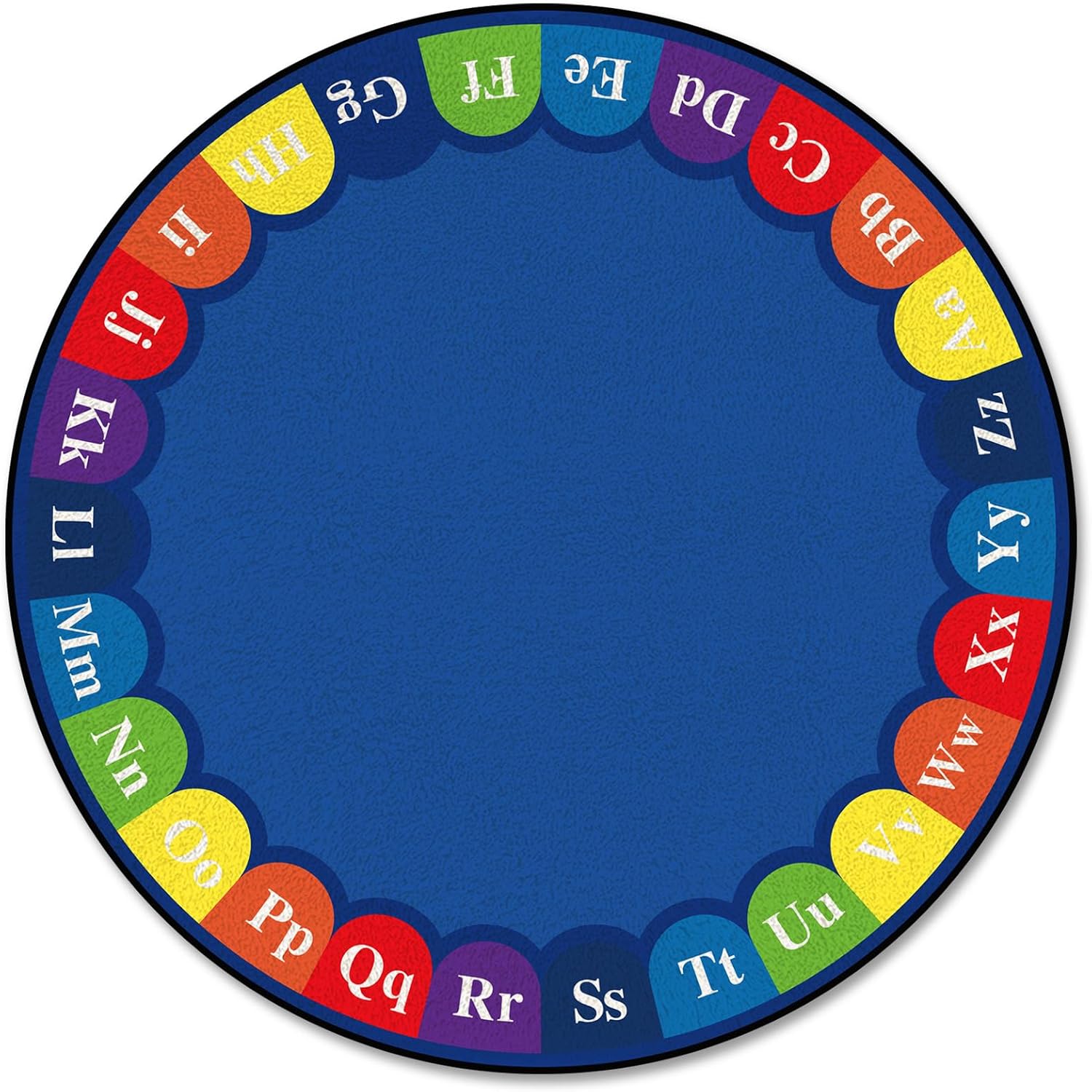 Tinideya 6' ABC Round Classroom Rug for Kids, Classroom