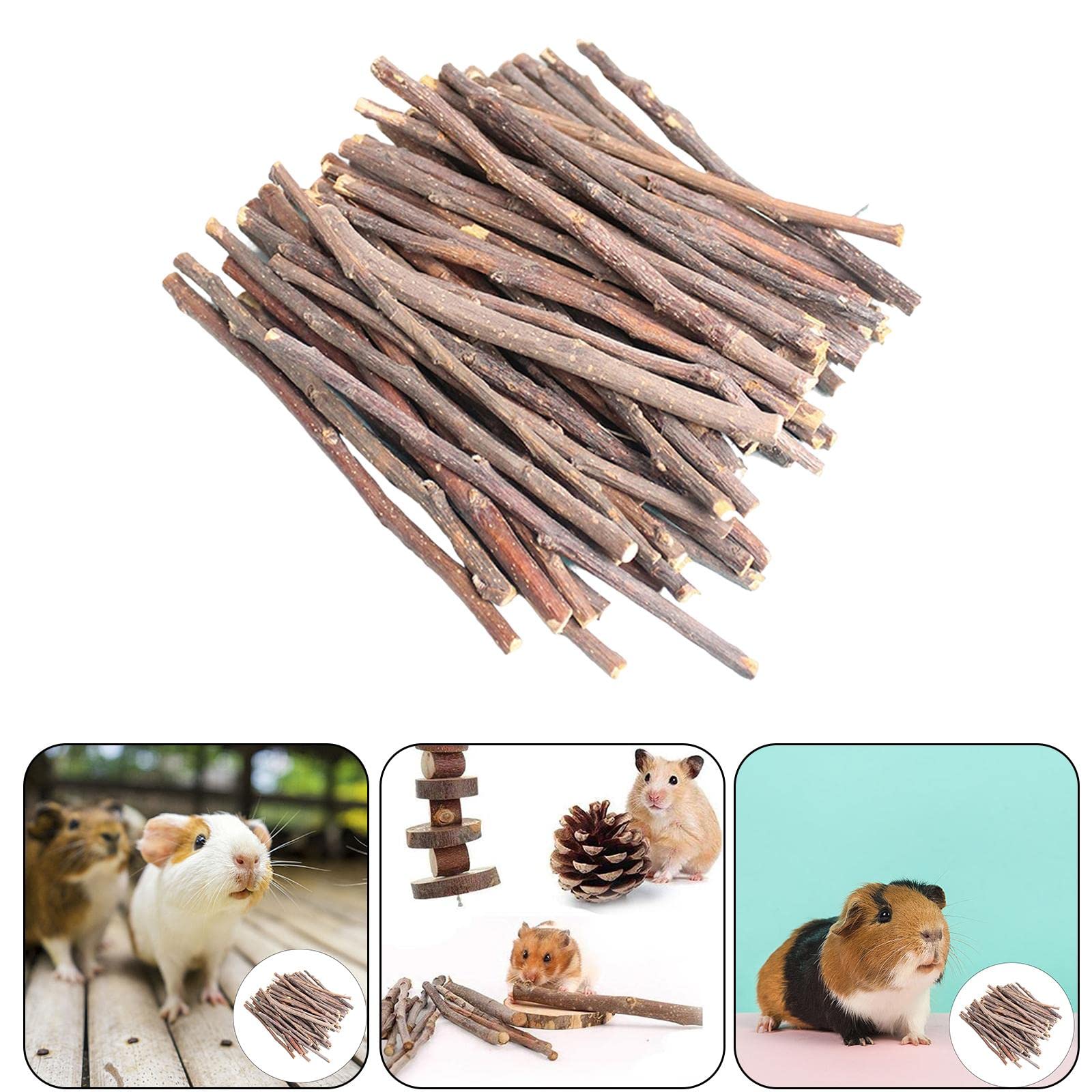 Bastoncini da masticare in legno di mela, 1000 g, per criceto, scoiattoli, roditori, n. 1