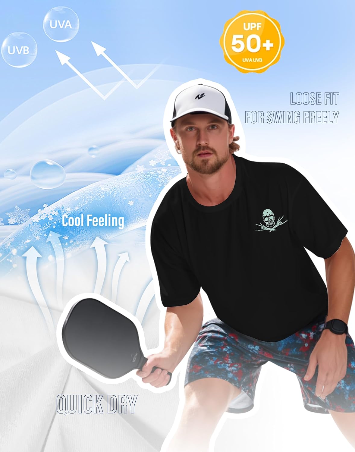 Pickleball Shirts for Men - UPF 50+ Quick Dry Performance Tee Short Sleeve T-Shirt for Pickleball Players - Image 4