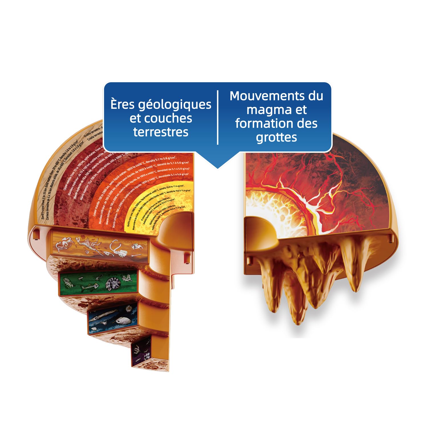 C Toys - So Science – interaktiver 3D-Erkundungsglobus für Kinder ab 6 Jahren – SoundQuiz – Geografie und Kulturen der Welt – Audio-Karten – Lernspiel STEM – FR/EN – COS 003FR