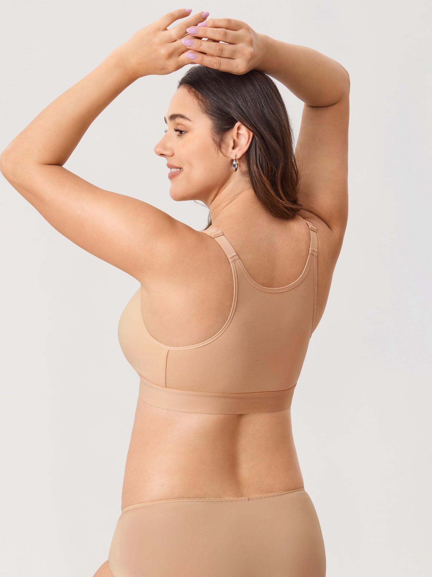 Gratlin Ladies Support Sports Nursing Bra Large Breasts Bawełniane biustonosze ciążowe Racerback