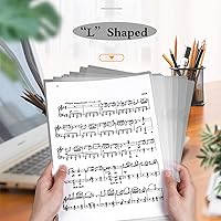 Vista 5 de 50 carpetas de documentos transparentes de plástico transparente para proyectos, bolsillos tipo L para tamaño carta y tamaño A4 para suministros