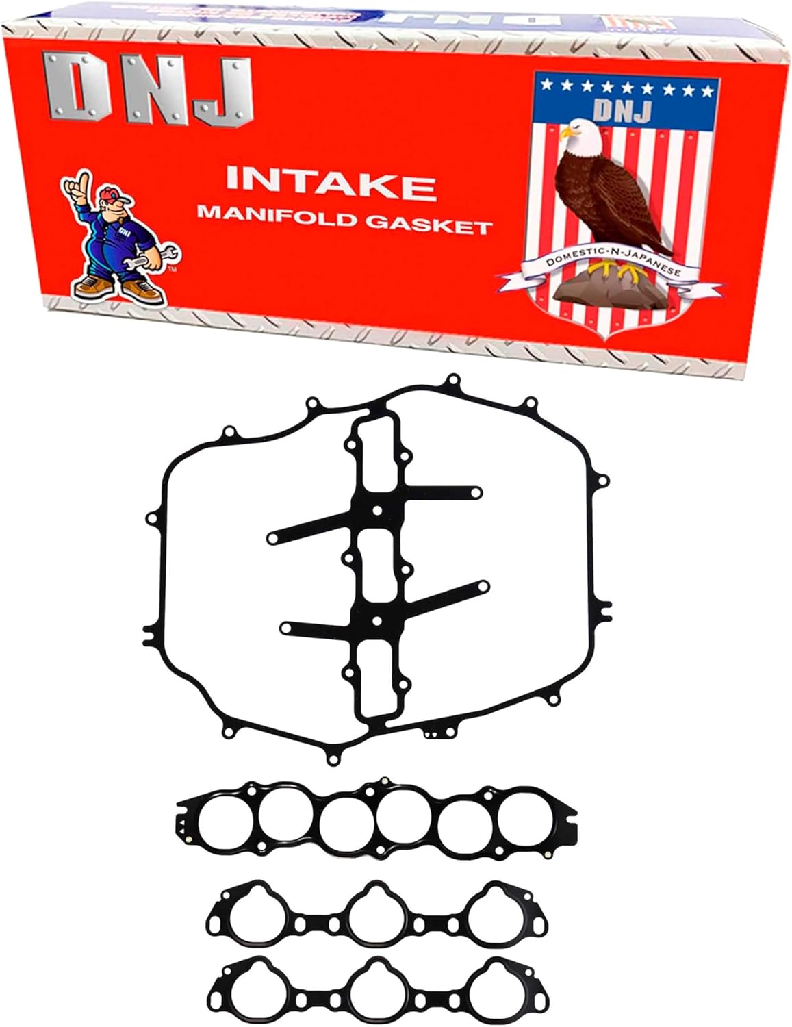 DNJ IG646 Intake Manifold Gasket Set for 2003-2008 Infiniti, Nissan 350Z, FX35, G35 3.5L V6 24V DOHC 3498cc
