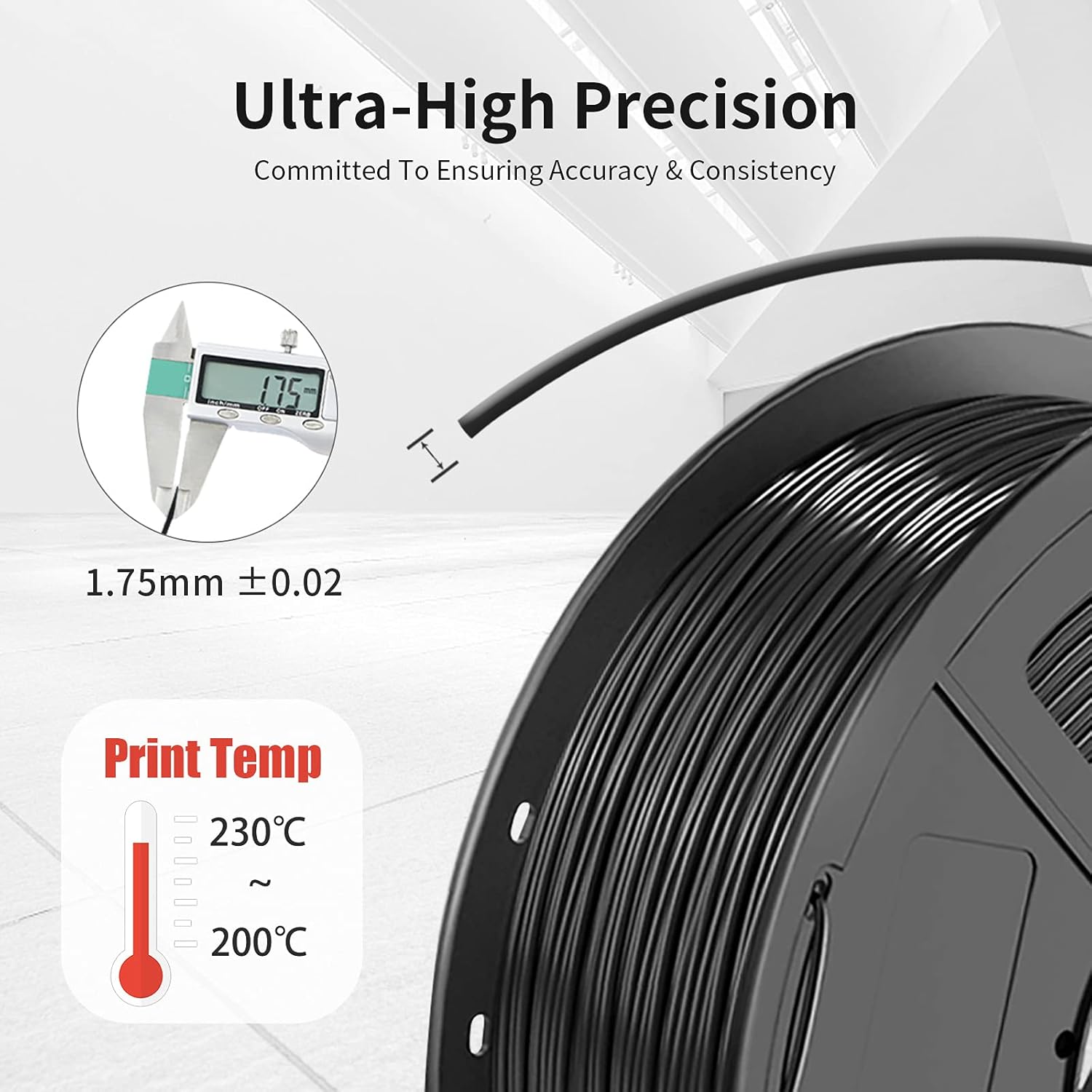 Best Seller PLA 3D Printer Filament 1.75mm, SUNLU PLA Filament, Dimensional Accuracy +/- 0.02 mm, PLA 1.75 White (1KG per Spool, Total 5KGs) Super Brands PLA 3D Printer Filament 1.75mm, SUNLU PLA Filament, Dimensional Accuracy +/- 0.02 mm, PLA 1.75 White (1KG per Spool, Total 5KGs)