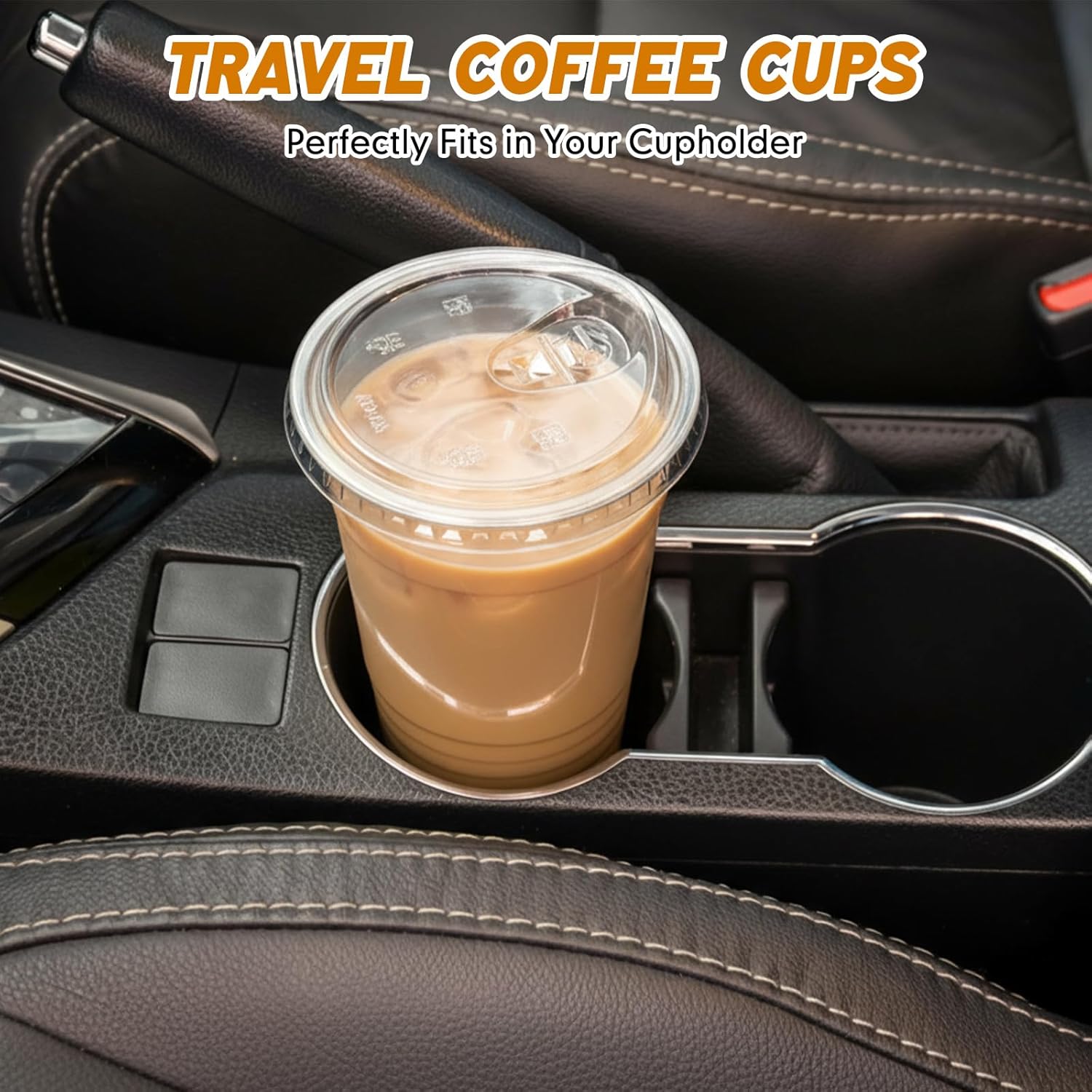 50 Pack 32 oz Clear Plastic Cups with Strawless Sip Lids, Oversized Iced Coffee Cups with Lids for Coffee, Tea, Milkshake, Smoothie, Cold Drinks, Party and Wedding, Event - Image 5