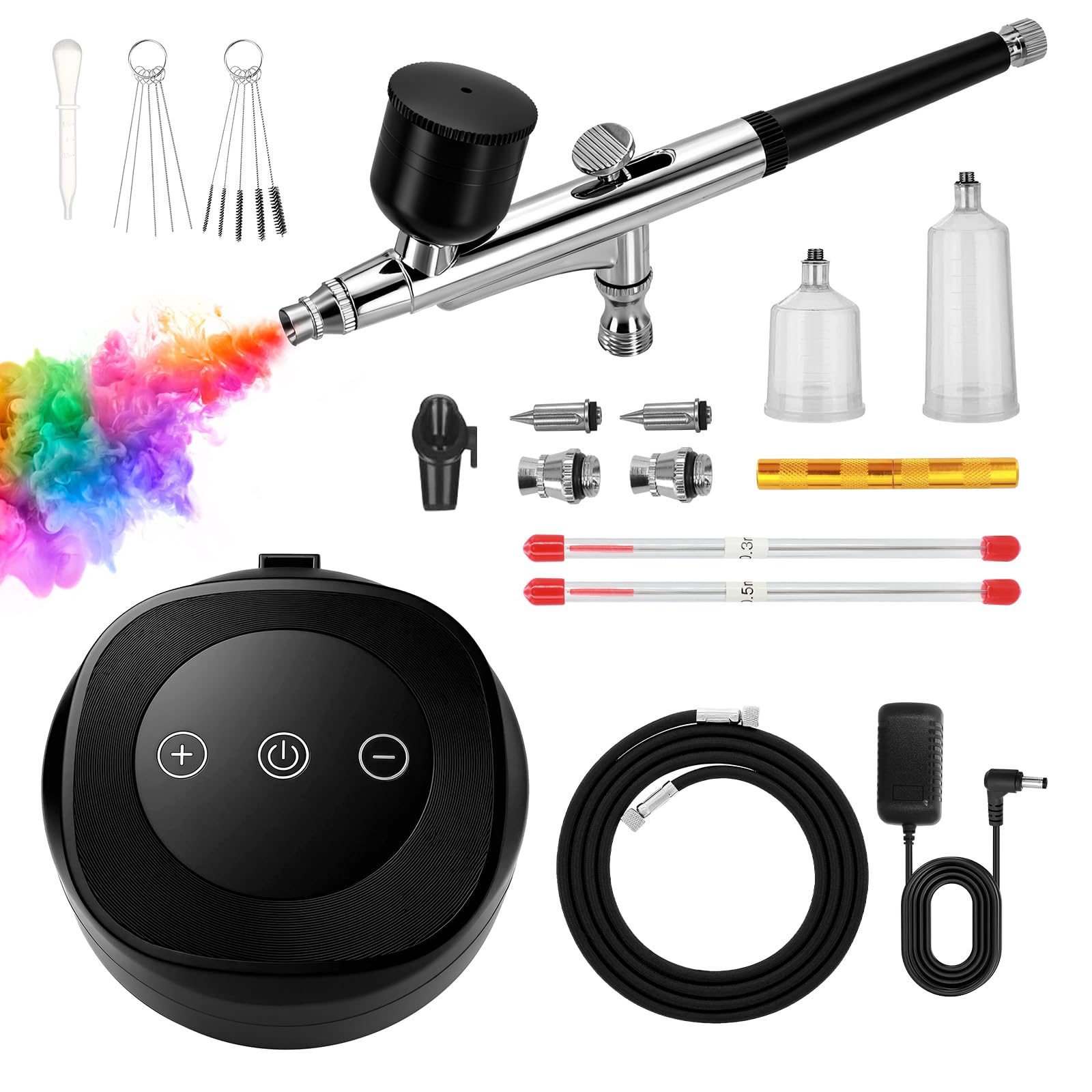 Xamanabu Airbrush Kit with Air Compressor, 25-48 PSI 3 Gears