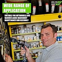 Vista 7 de SUNHZMCKP - Juego de llaves de impacto de 6 puntos de 1/2 pulgada, juego de 8 piezas de llaves de impacto de tuerca de eje SAE estándar SAE, Cr-Mo