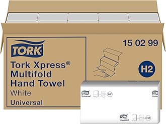 Tork Xpress Multifold Paper Hand Towels 150299 - H2 Universal Folded Hand Tow...