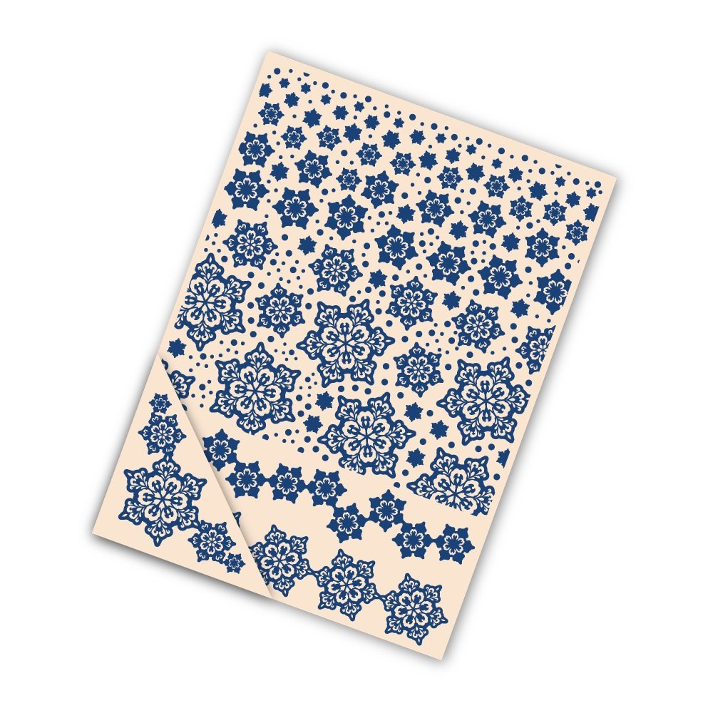 Tattered Lace Card Embossing Folder 4pc 21cm Set - Delicate Snowflake