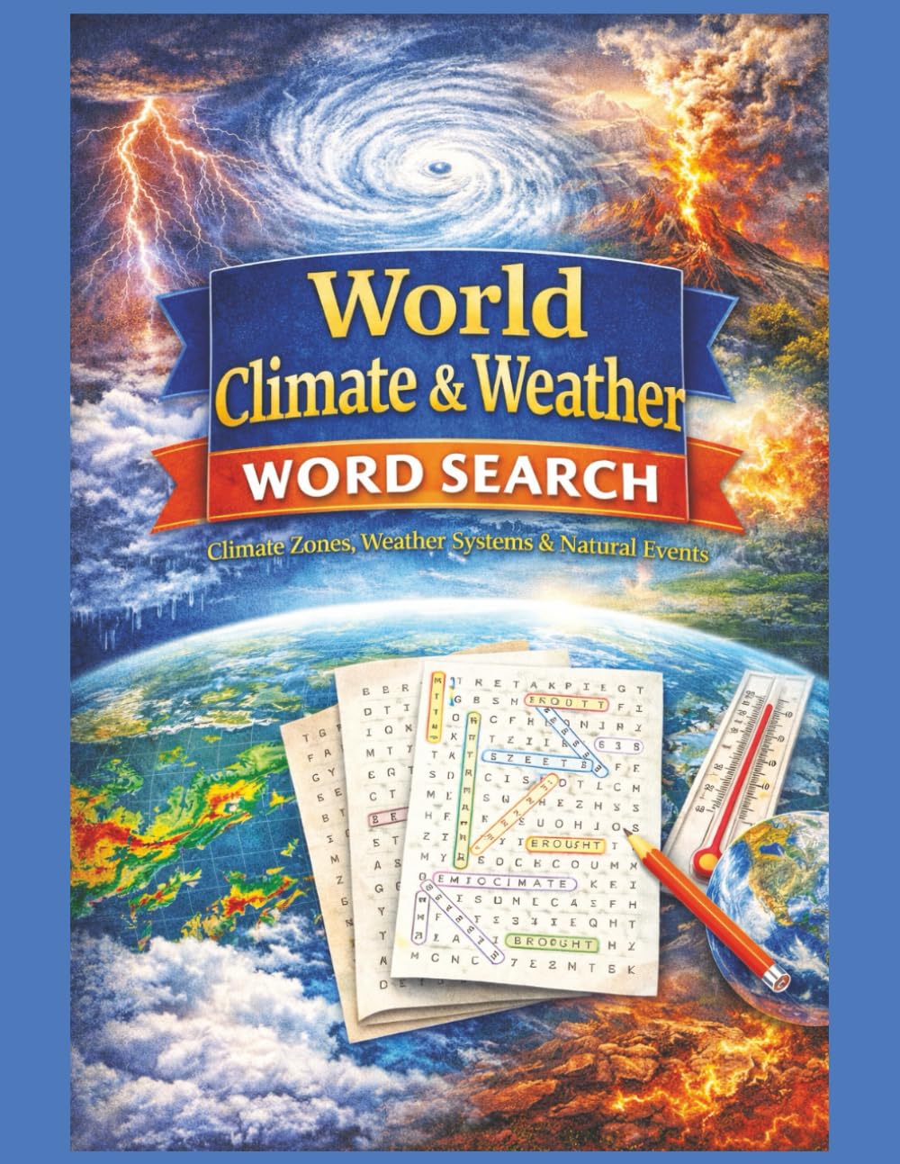 World Climate & Weather Word Search: Climate Zones, Weather Systems & Natural Events — 55 Large Print Geography Word Search Puzzles (Geography Word ... Explore The World One Word At A Time.)