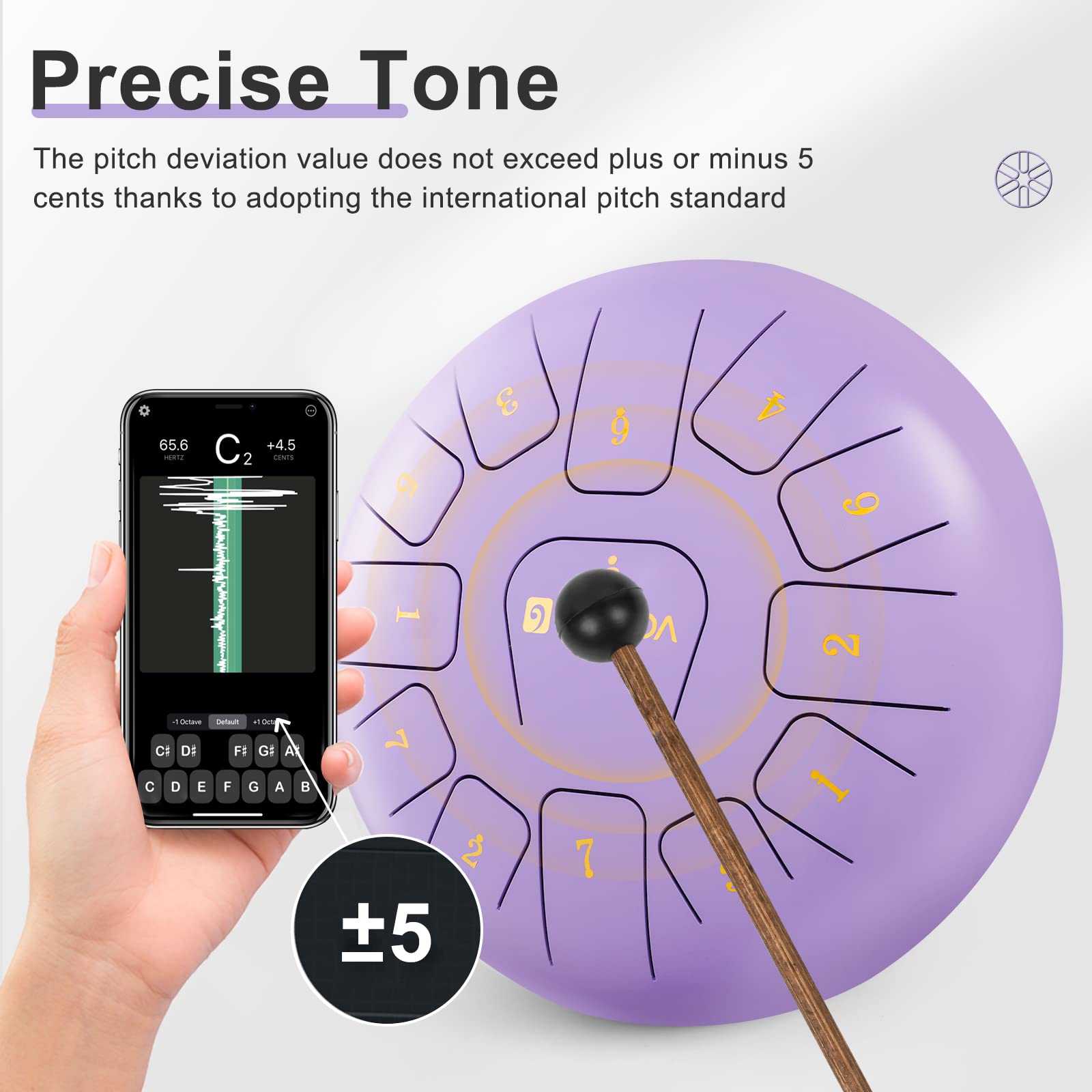 Stalen tong Drum, Tank Drum Handpan Staal Tong Drum 14 Inches 15 Notes Percussie Instrument C Major, Handpan Drum Met Tas, Rubber Mallets Voor Muzikale Onderwijs Concert Mind Healing Yoga Meditatie