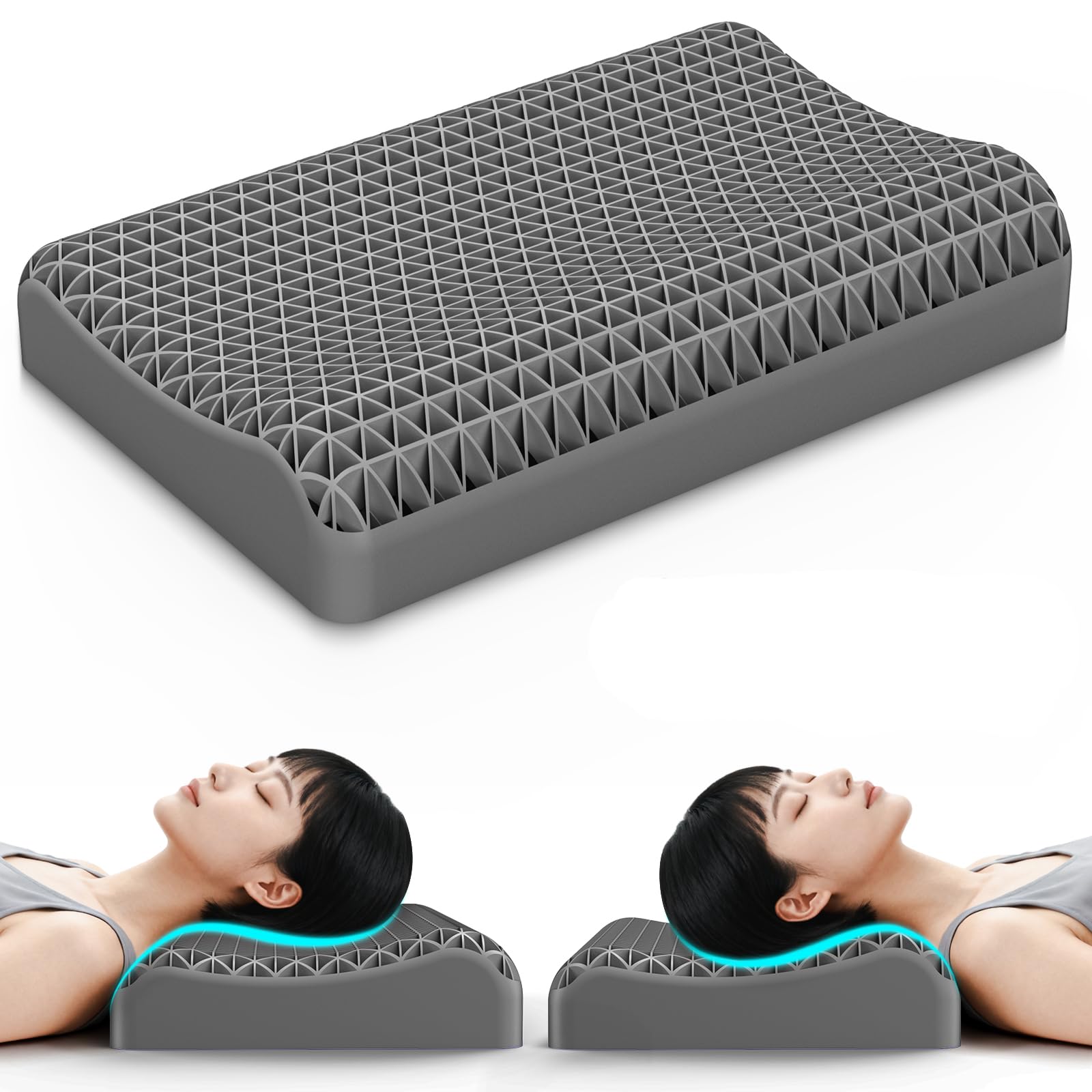 Amazon｜Dafeel TPE ゲル枕 V1.0首が痛くならない人気枕無重力