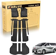 KARLUX Toyota Alphard/Vellfire 30 series 7-seater car-specific 1-3rd row floor mats & luggage mat. 3D car mats are waterproof, anti-slip, and stain-resistant, made of TPE material. Custom-designed for