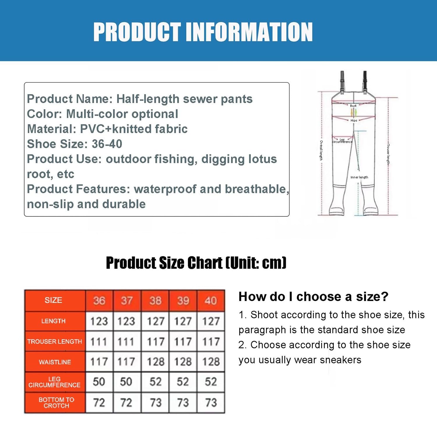Waders da Pesca da Donna, Waders da Donna, Pesca Petto Trampolieri per Le Donne,Stivali da Pesca, Stivale Scafandro, Salopette Pescatori Femminili, per Guadare, Pesca A Mosca D,39