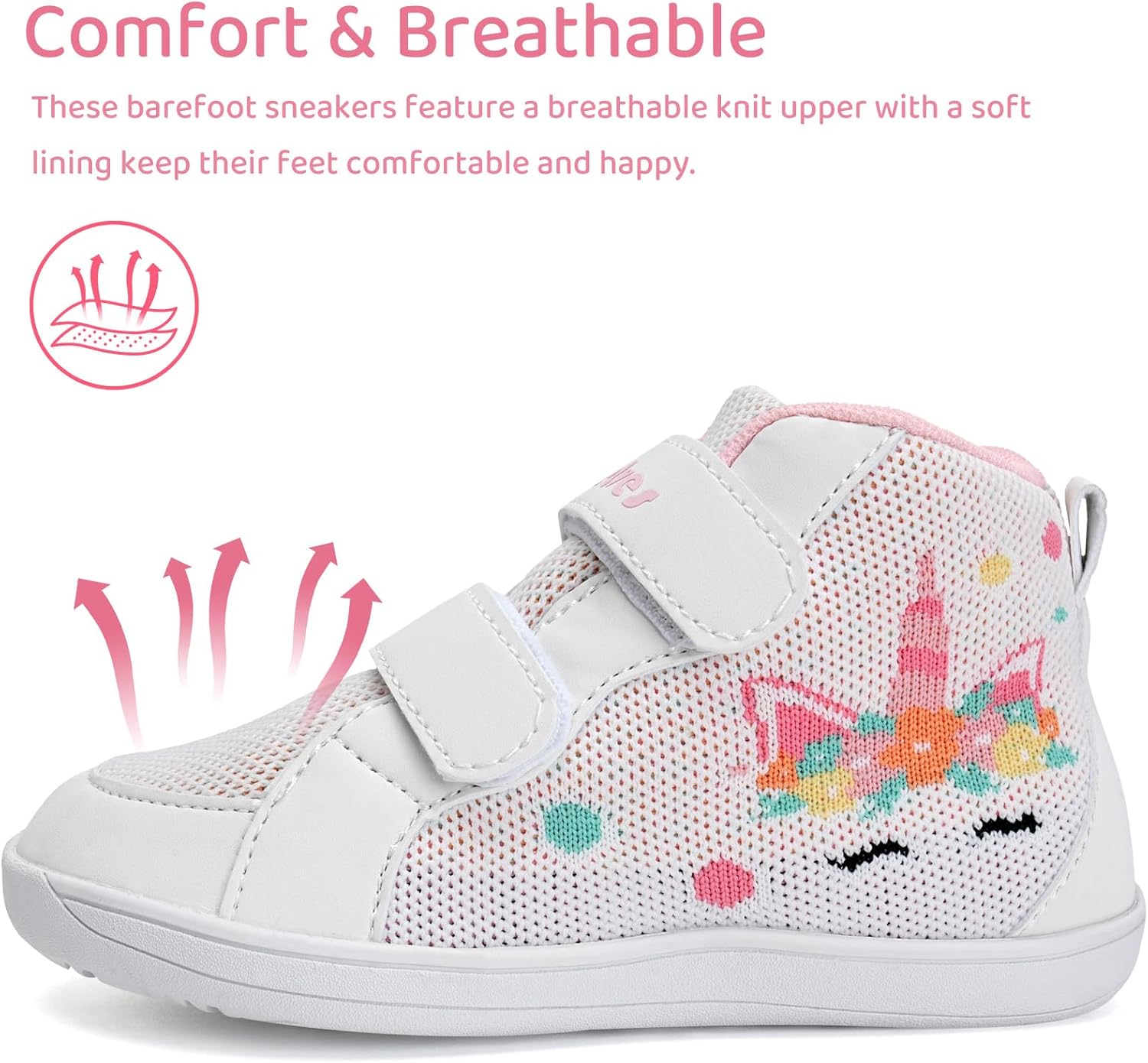 WateLves Toddler Wide Barefoot Shoes Boys Girls Little Kid High Top Minimalist Sneakers | Zero-Drop Healthy Sole | Natural to Grow - Image 5