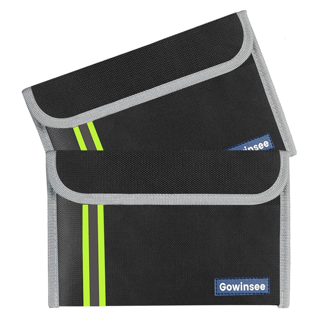 2 Stück Feuerfeste Tasche, Kleine Feuerfeste Geldtasche (12,7 x 20,3 cm 6500 °F), Feuerfeste Brieftasche, Bargeldschutztasche - Wasserfeste Sichere Tasche für Wertsachen