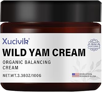 Xucivik Wild Yam Cream,Natural Botanical Moisturizing Cream for Women,Estrogen-Free, Hormone-Free Formula,Supports Menopause Comfort, Skin Hydration & Balance – 3.38oz / 100g