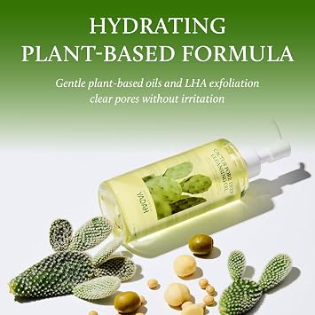 YADAH Cactus Pore Deep Cleansing Oil (6.76 Fl Oz) Lightweight Daily Facial Cleanser & Daily Makeup Remover with Cactus Seed Oil for Pore Purifying & Balanced Skin, Double Cleansing Korean Skincare