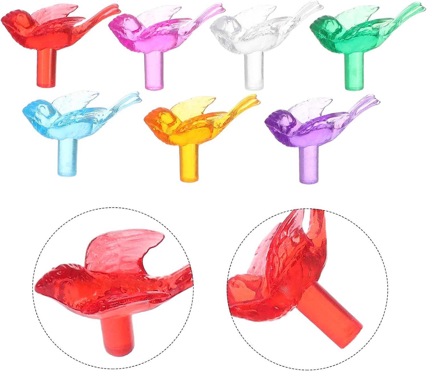 Tree Mini Replacement Plastic Lights 140pcs Christmas Ceramic Twist Bulbs for Decoration Easy Installation Versatile Compatibility Bird Shaped Vintage Style Holiday