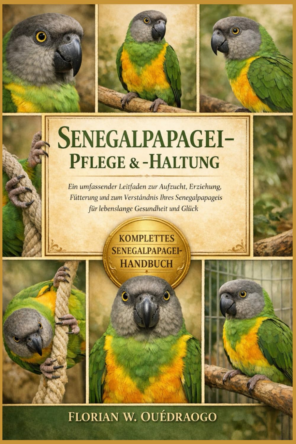 SENEGALPAPRIKA-PFLEGE & -HALTUNG: Ein umfassender Leitfaden zur Aufzucht, Erziehung, Fütterung und zum Verständnis Ihres Senegalpapageis für lebenslange Gesundheit und Glück