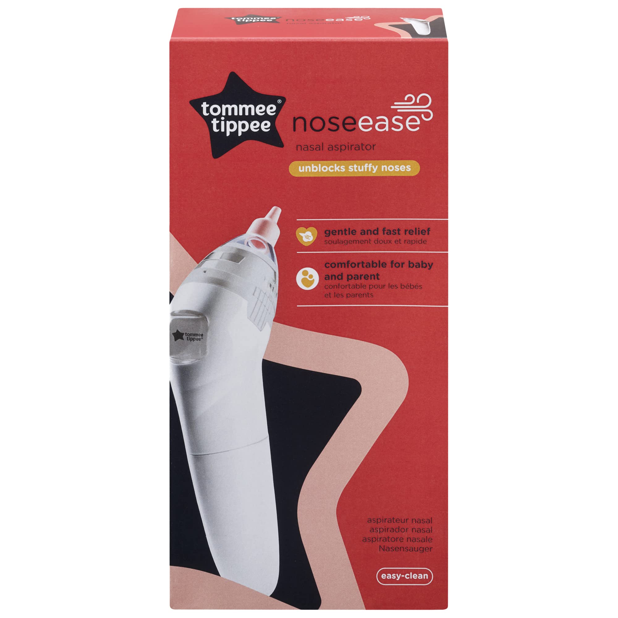 Tommee Tippee Aspiratore Nasale Elettrico per Neonati e Bambini Piccoli, Apparecchio per la Pulizia del Naso a Batteria per Alleviare la Congestione Nasale, 0 m+