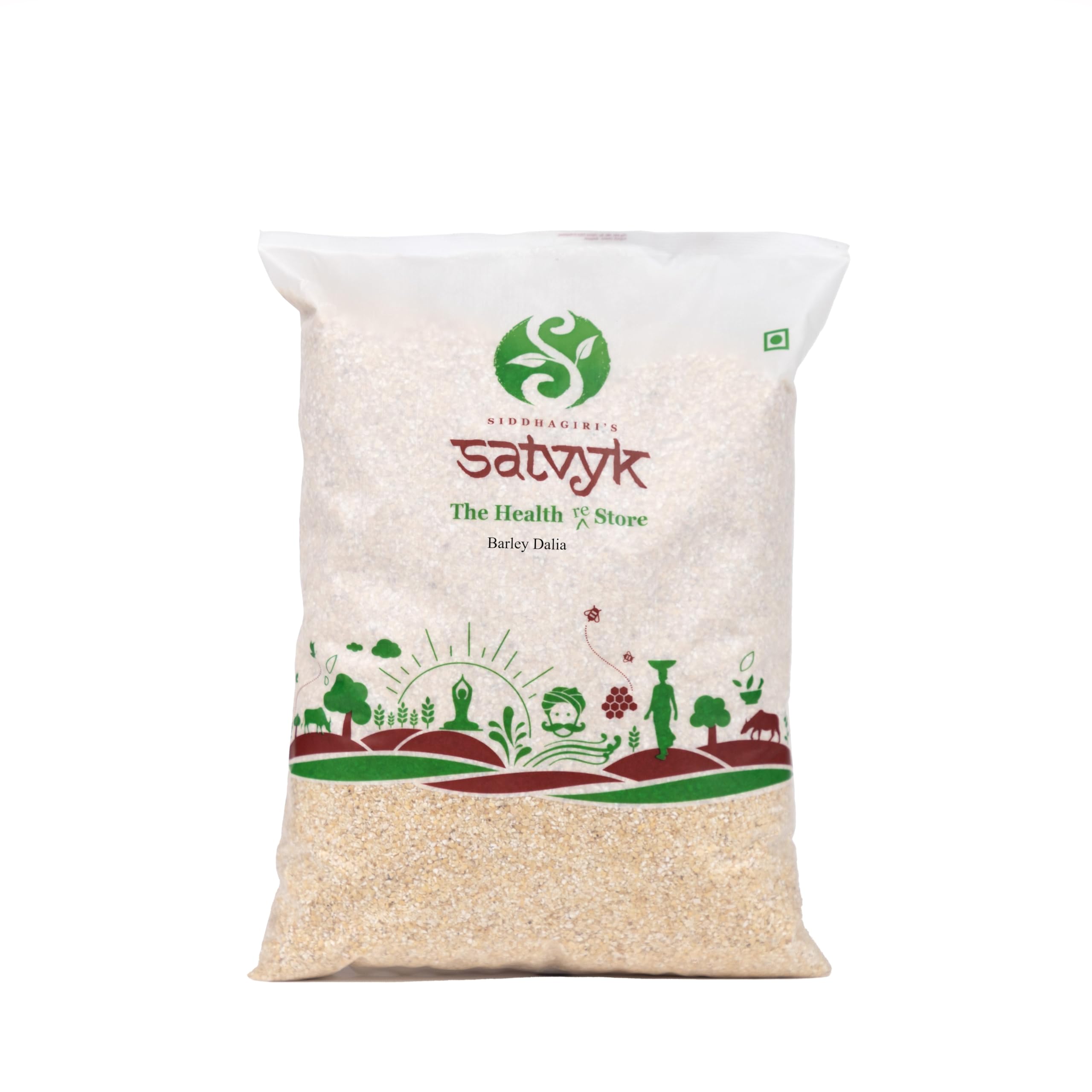 S Siddhagiris SATVYK THE HEALTH re STORE Organic Barley Dalia (500gm) - 100% Whole Barley Daliya |Rich In Fibre & Protein | Jau Dalia (B0D8SX1DLH) Amazon Price History, Amazon Price Tracker