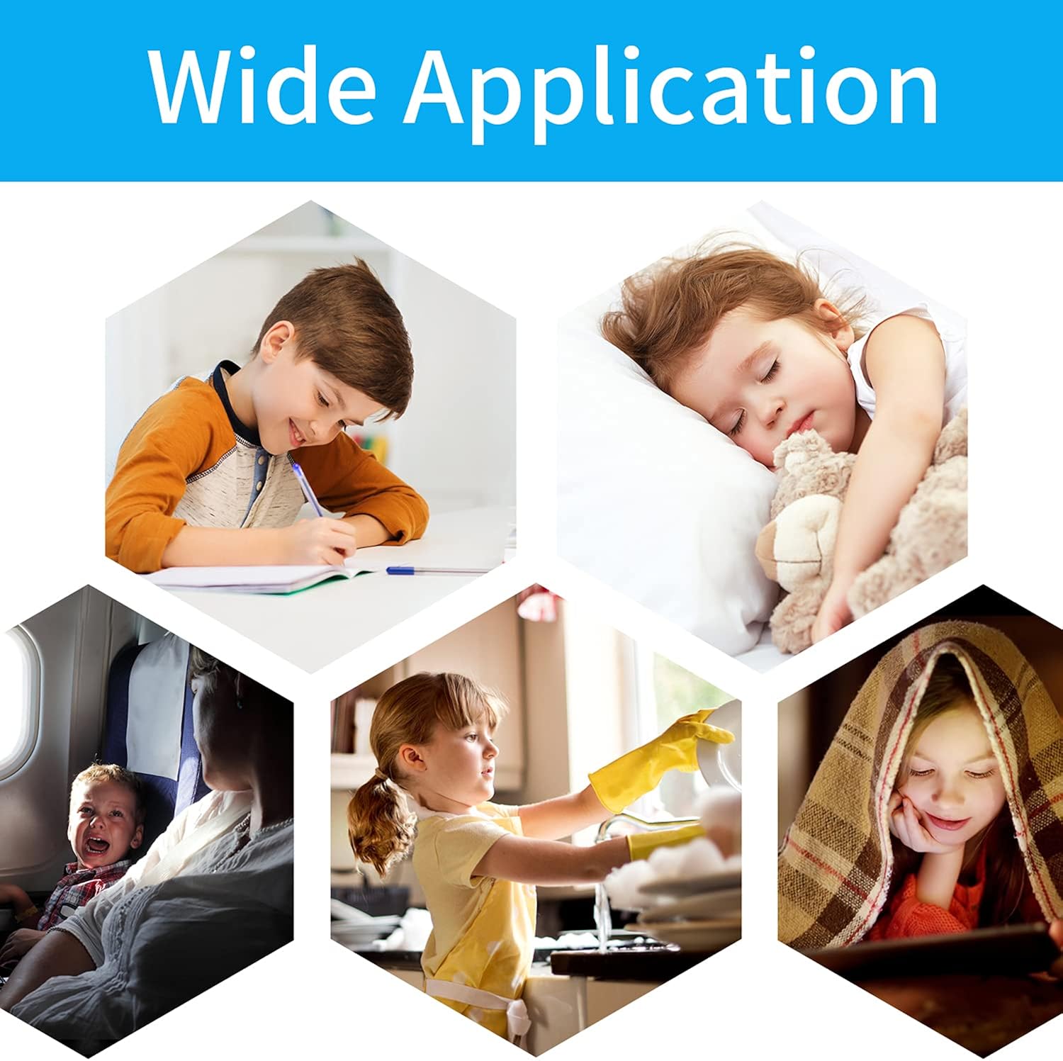 Vista 7 de DISON Kids Ear Protection Ear Muffs, 28dB Noise Cancelling Headphones for Kids Children,Ear Protection Safety Earmuffs