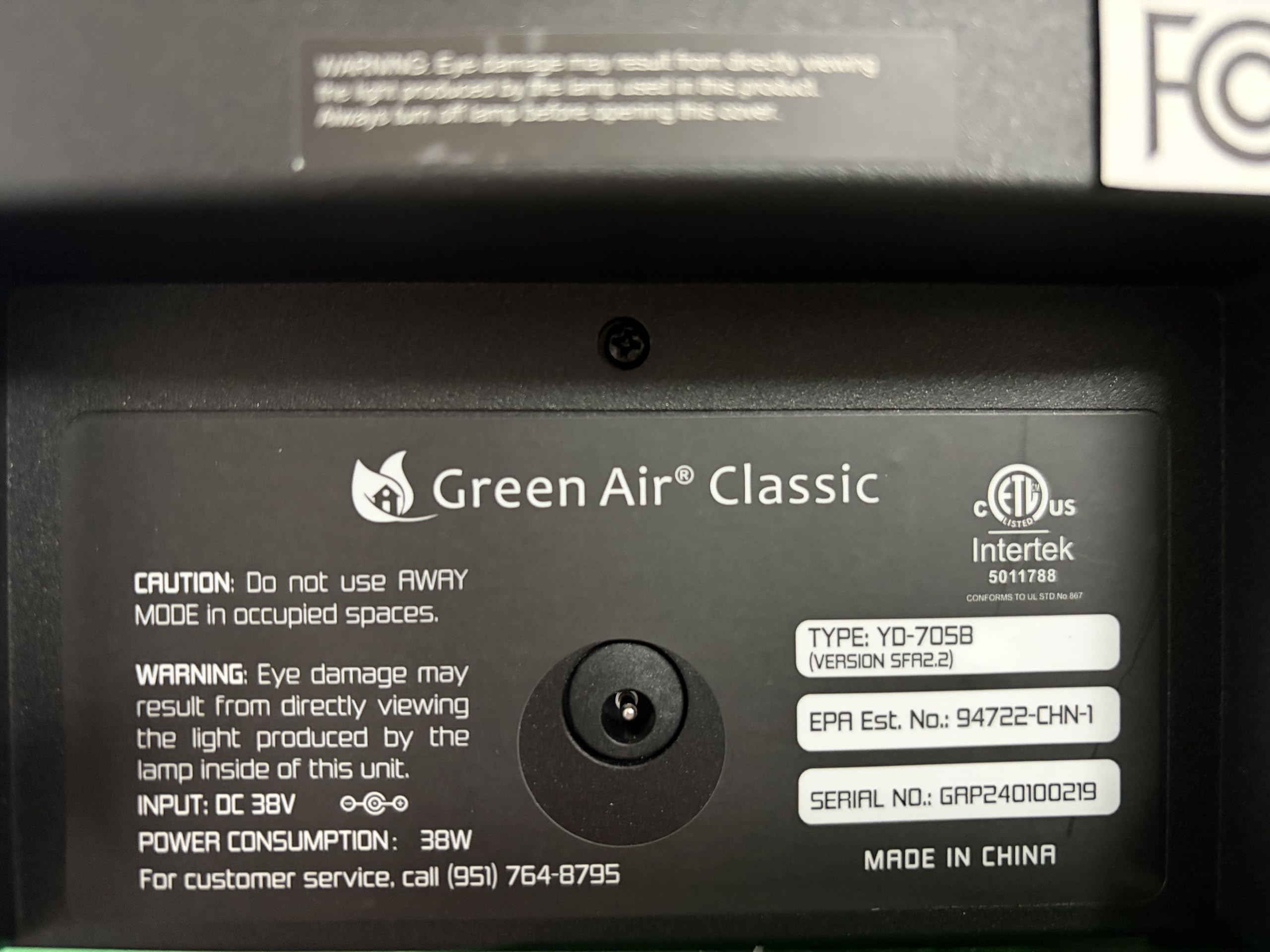Amazon.com: Green Air Classic Air Purifier Ozone Generator : Home