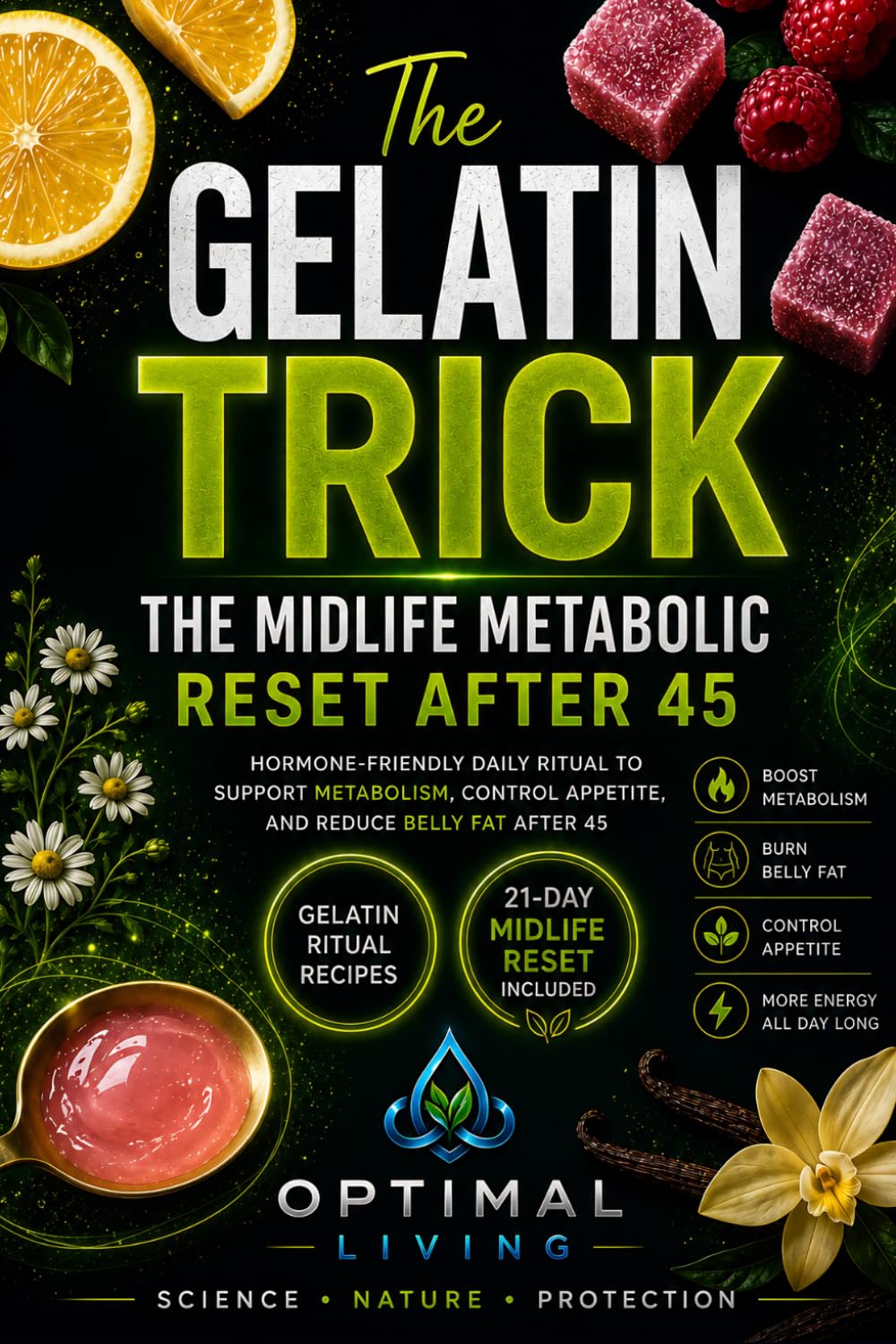 The Gelatin Trick The Midlife Metabolic Reset After 45: A Hormone-Friendly Daily Ritual to Support Metabolism, Control Appetite, and Reduce Belly Fat After 45