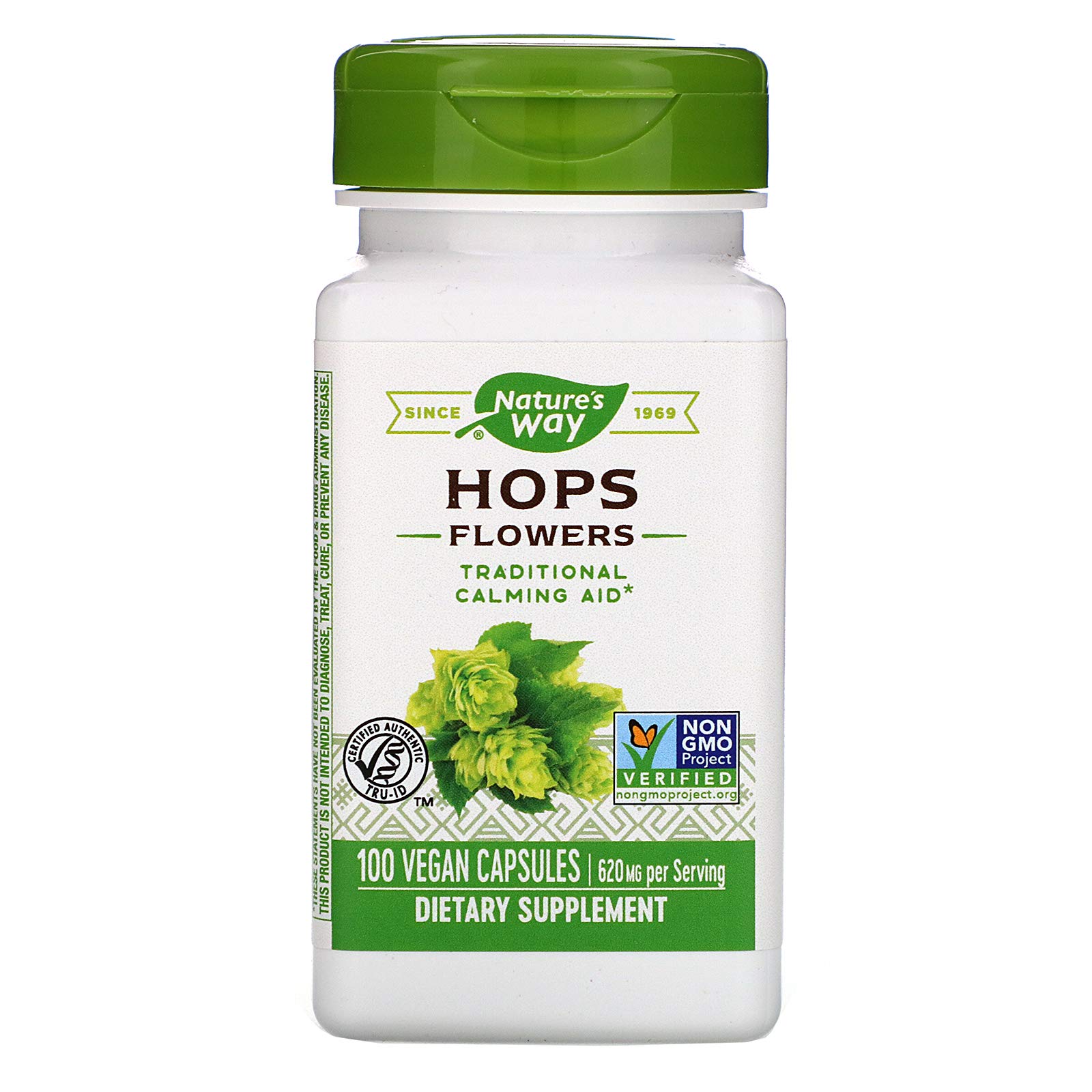 Hops Flowers, 100 Vegetarian Capsules