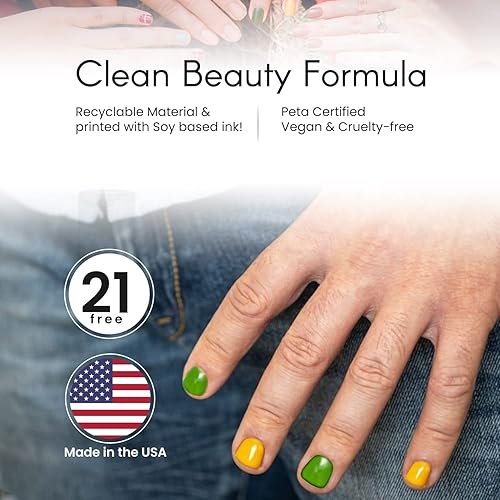 Miniatura 3 de karma organic Tratamiento natural de uñas  Arte de uñas no tóxico, vegano y libre de crueldad animal para hombres (5 capas superiores de secado