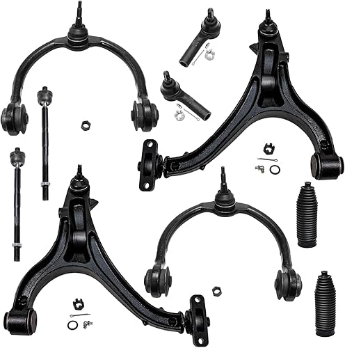 Miniatura 286 de Detroit Axle - Kit de suspensión frontal de 10 piezas para Chevy Trailblazer EXT GMC Envoy XL XUV Buick Rainier Isuzu Ascender Olds Bravada, brazos
