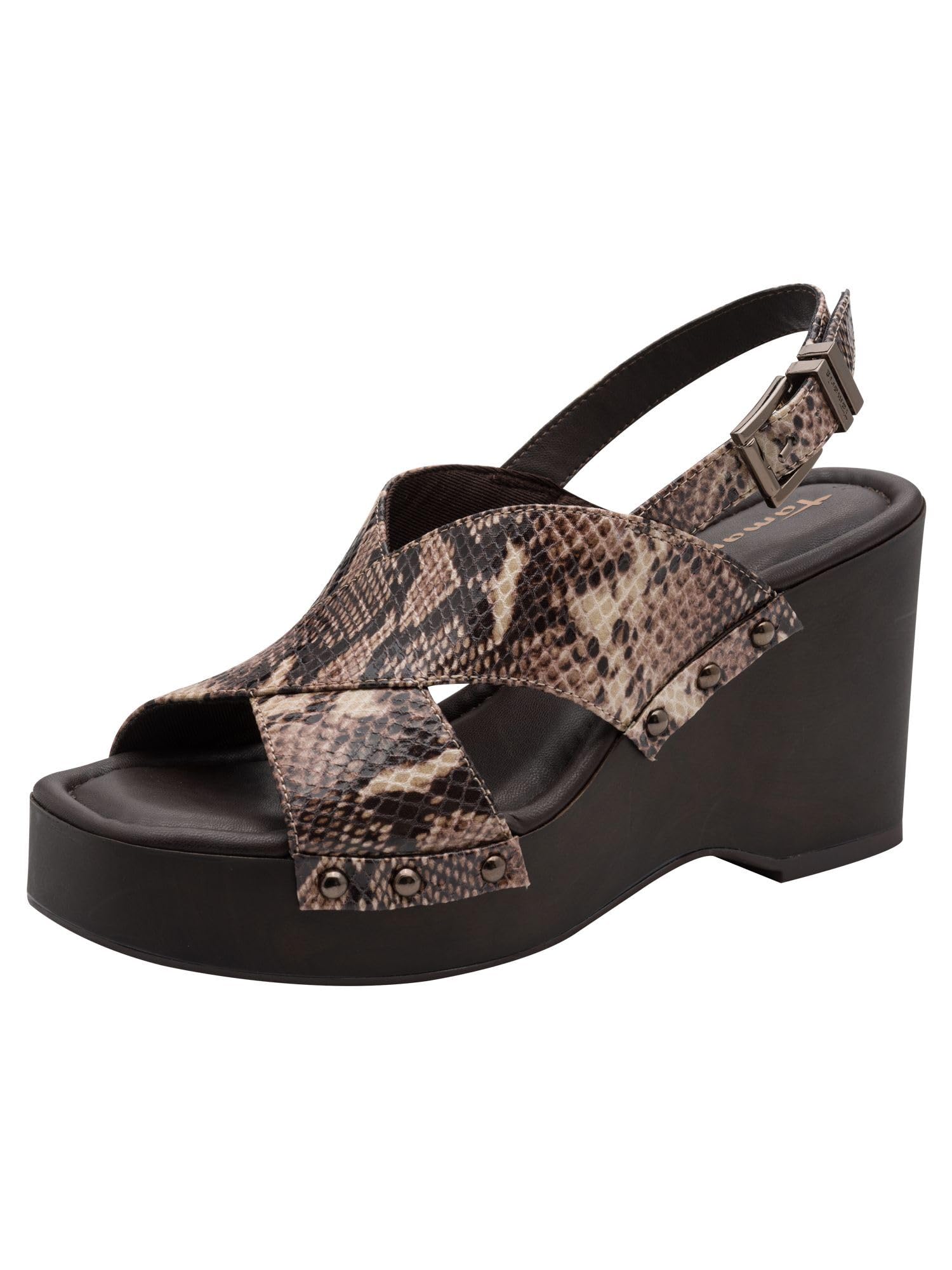 Tamaris Women's Multicolor Wedges, 4 Uk, Wedge Sandal